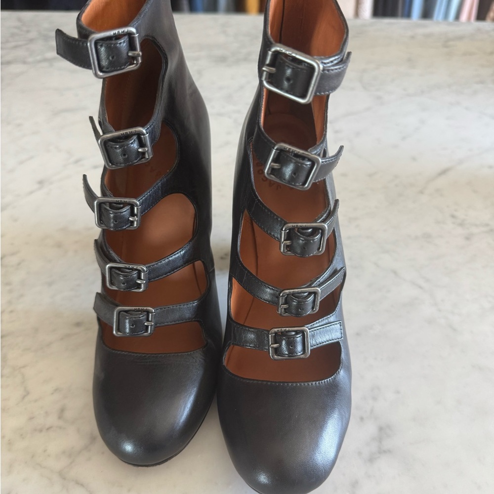 Marc By Marc Jacobs Black Buckle Heels